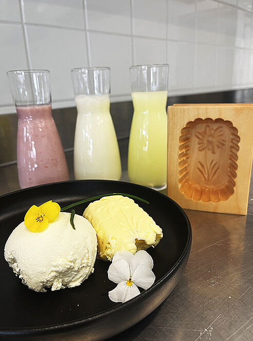 Molkeprodukte und Eis