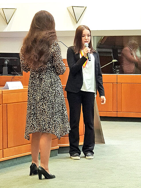 Valentina Unger im bgld Landtag