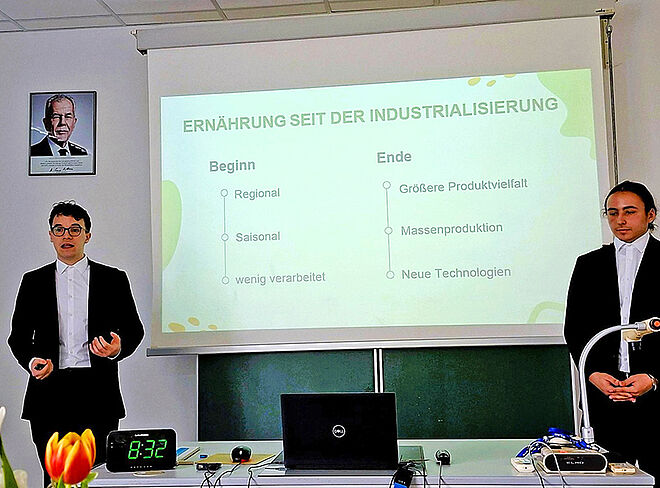 Schüler präsentieren