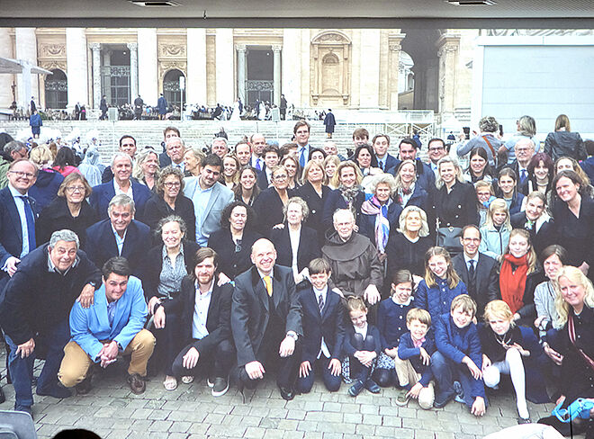 altes Familiengruppenfoto in Rom