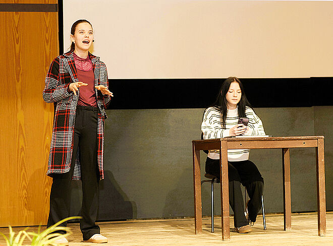 Fendl und Schmidt auf der Bühne