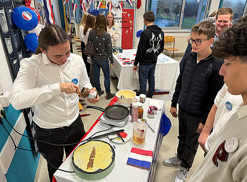 Crêpe wird frisch zubereitet