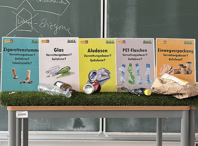 Sortiertafeln für Müll