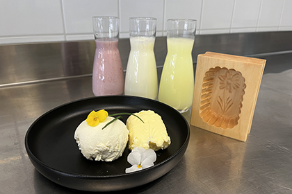 Molkeprodukte und Eis