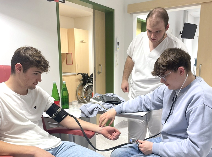 Blutabnahmetest im Krankenhaus