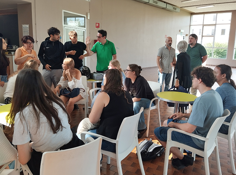 Empfang Schüler in Schule