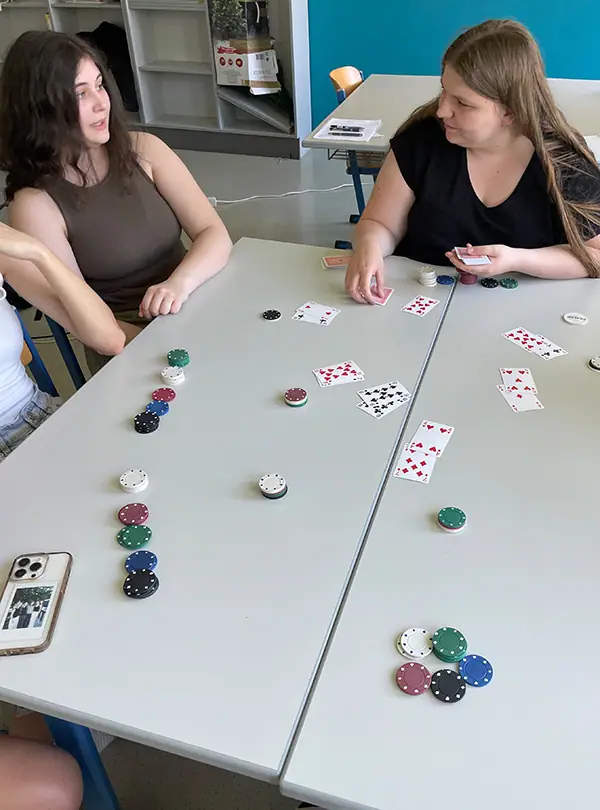 Mathematik trifft Casino! — Foto der ecole güssing